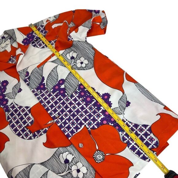 Vintage 60’s Hawaii Nei Honolulu Retro Floral Print Hawaiian Shirt - Picture 7 of 8